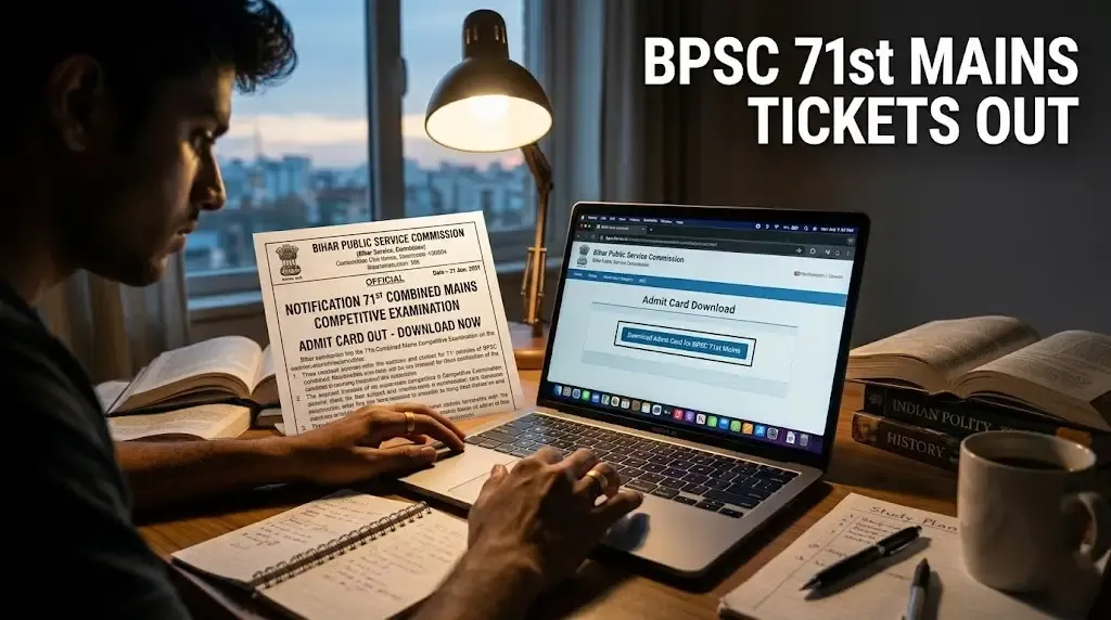 BPSC 71st Mains Admit Card 2026 Released: Download Your Hall Ticket Today at bpsc.bih.nic.in