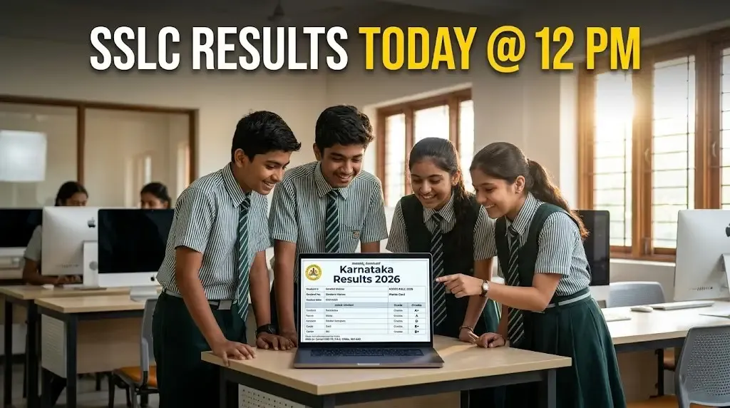 Karnataka SSLC Class 10 Result 2026: KSEAB to Declare Results at 12 Noon Today
