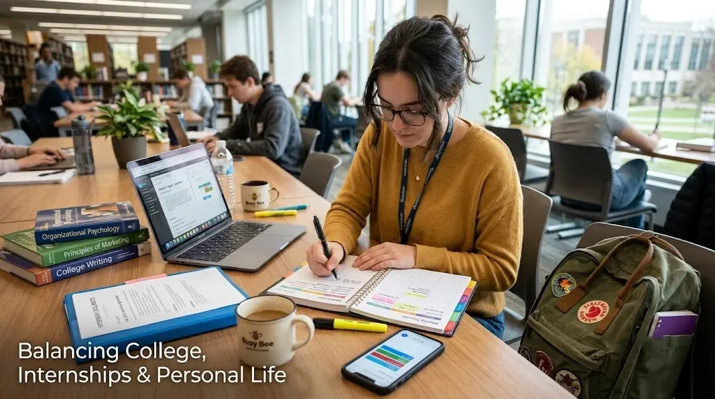 How to Balance College, Internships and Personal Life