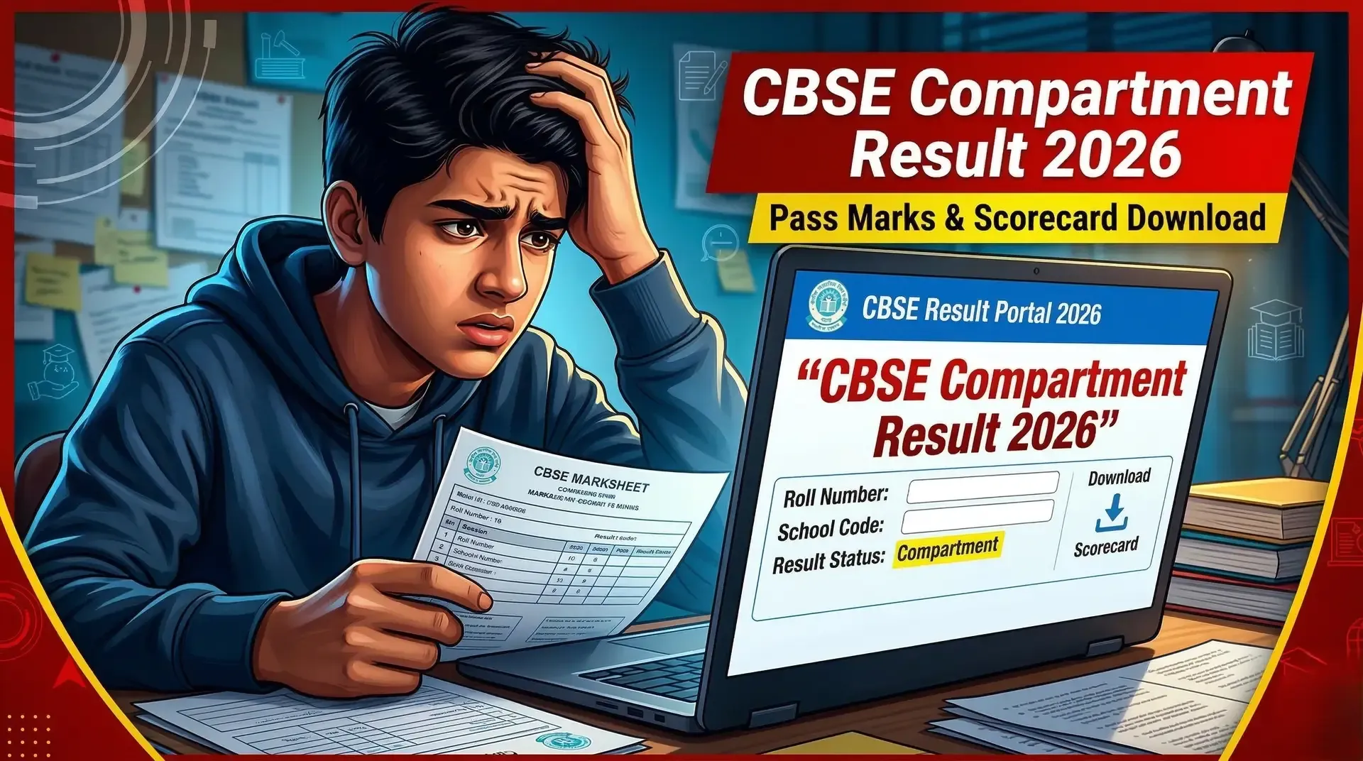 CBSE Compartment Result 2026: Scorecard Download and Passing Criteria Explained