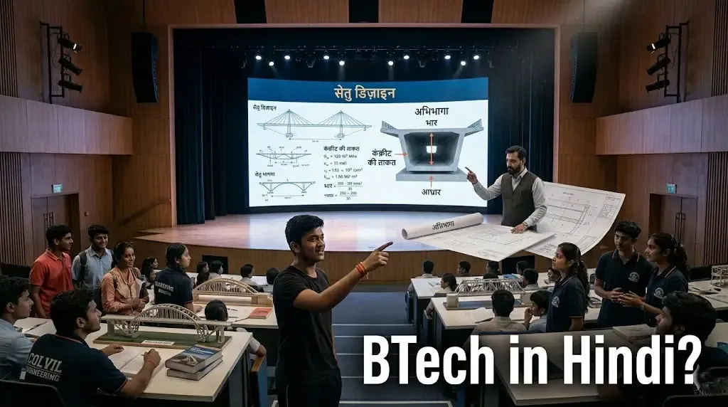 MP Engineering College Offers BTech Civil in Hindi Language for 2026-27 Admissions