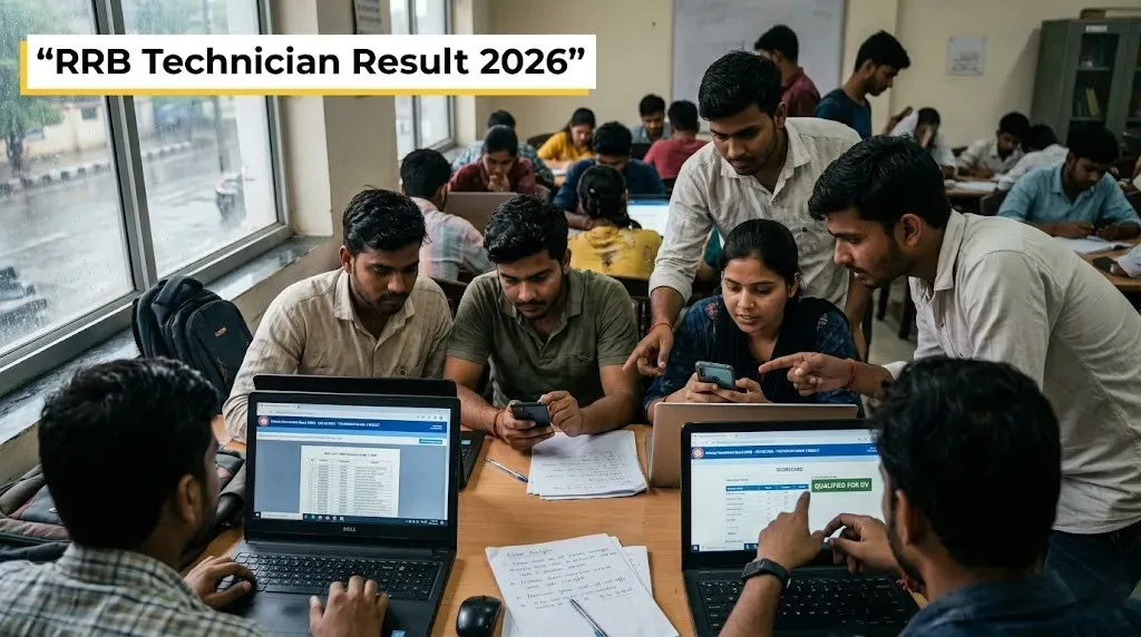 RRB Technician Grade 3 Result 2026 declared; direct steps to check merit list and download PDF online