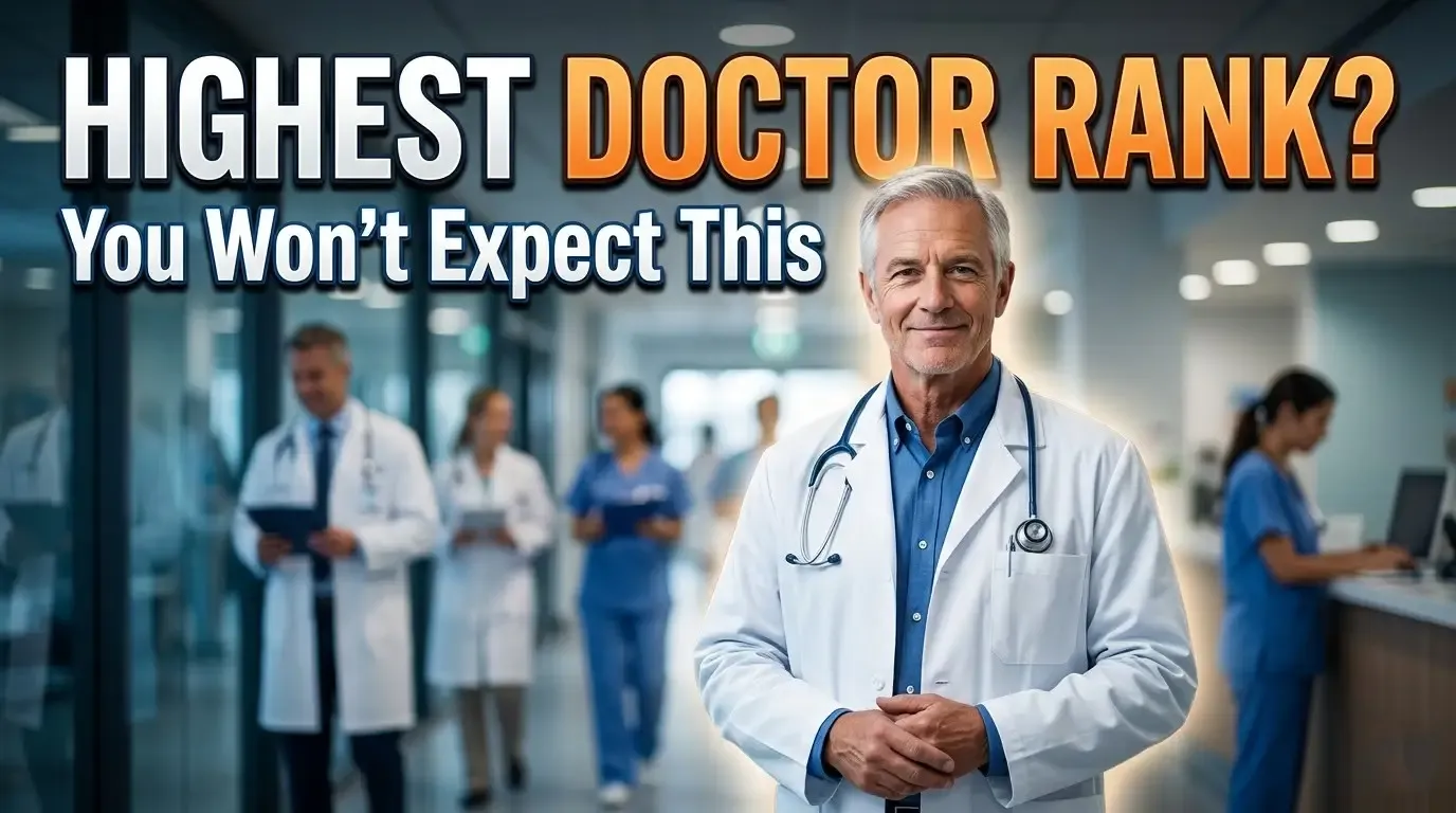 What Is the Highest Rank of Doctor? (Not What You Think)
