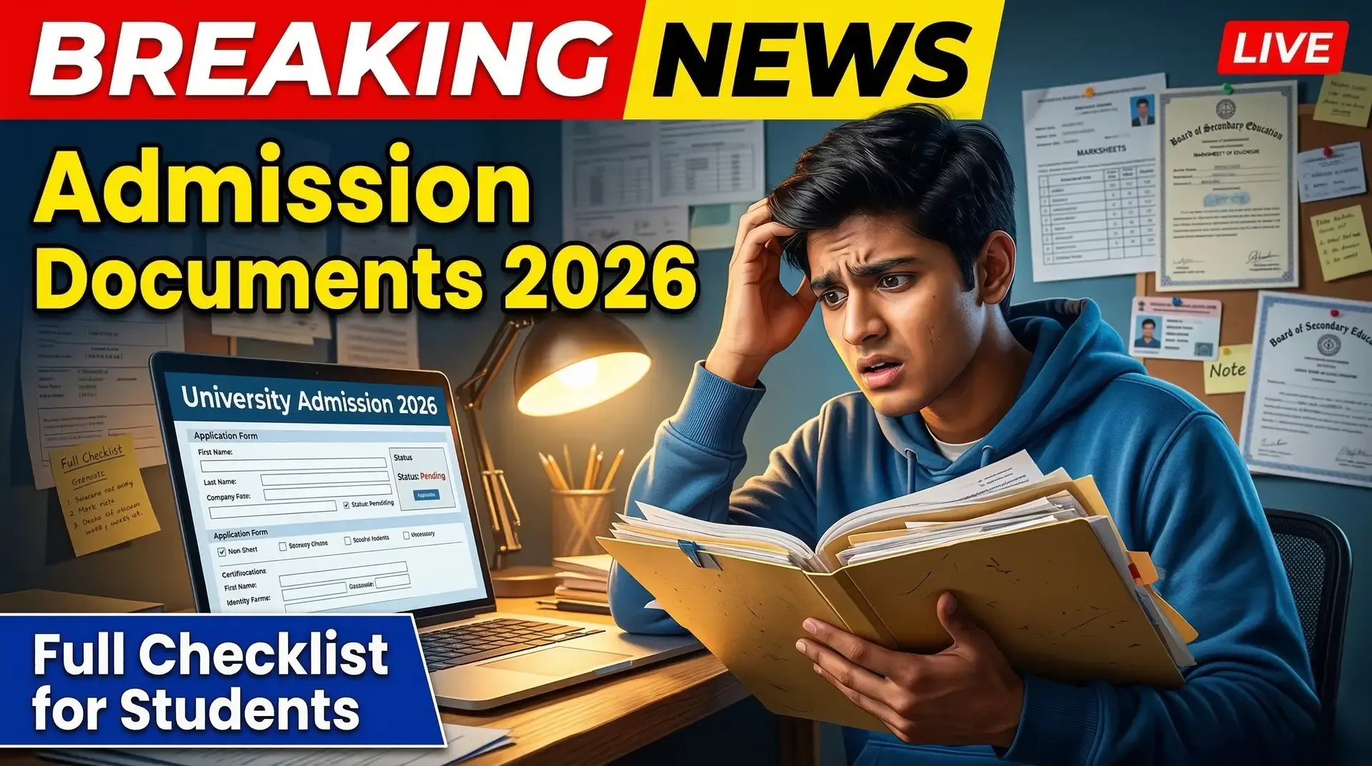 Documents Required for University Admission 2026: Complete Checklist for Students