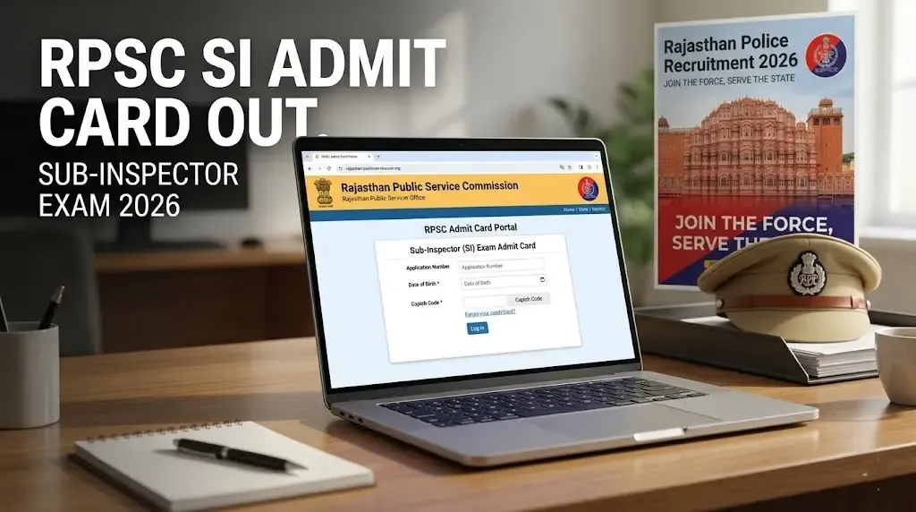 RPSC SI Admit Card 2025 Released: How to Download Hall Tickets for April 5 & 6 Exams