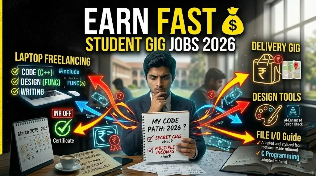 Gig Jobs for Students 2026: Short-Term Earning Opportunities That Actually Pay
