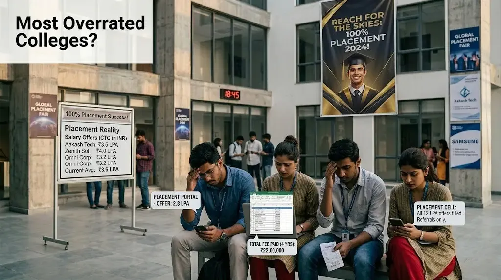 Most Overrated Colleges According to Students in India