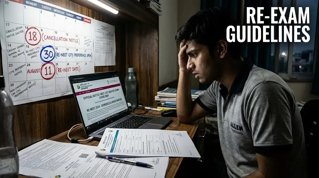 NTA Releases NEET UG 2026 Re-Exam Guidelines: Refund Policy, City Change and Important Dates Explained