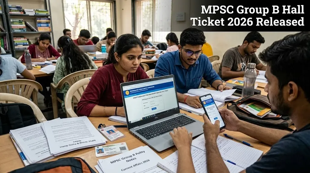 MPSC Group B Hall Ticket 2026 Out: Direct Link To Download Admit Card Here