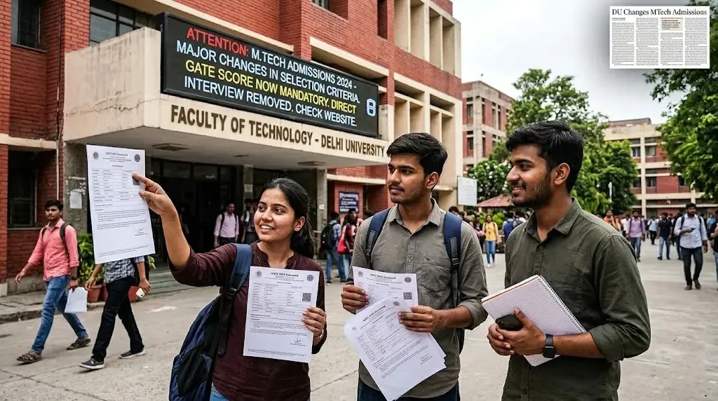 Delhi University Introduces Major Change in MTech Admissions