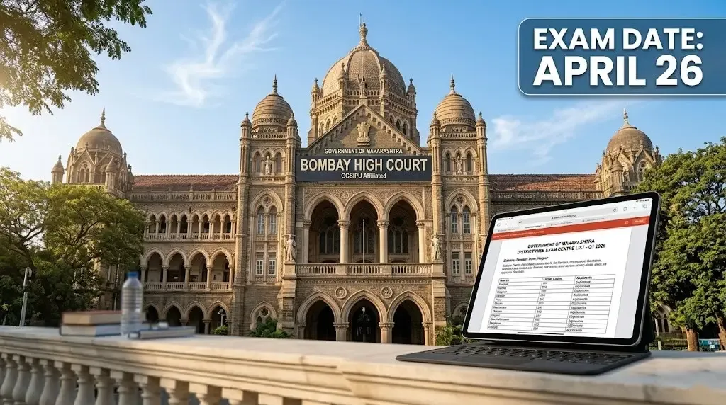 Bombay High Court Clerk 2026: Exam Centre List Released for 1,382 Posts, Admit Card Date Announced