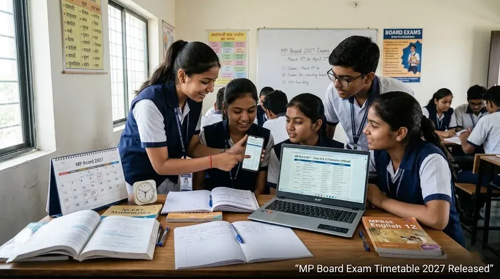 MP Board Class 10th, 12th Exam Timetable 2027 released: Check complete date sheet