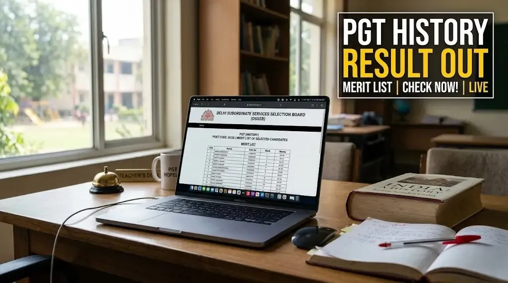 Delhi DSSSB PGT History 2023 Result Out: Check Your Merit List and Cutoff Today