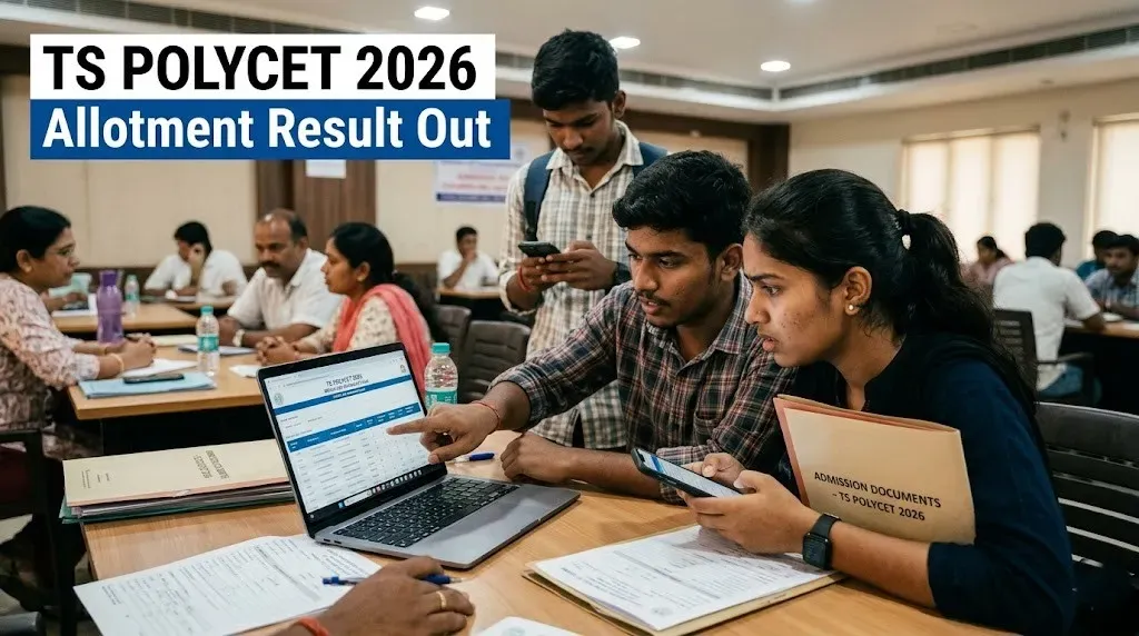 TS POLYCET 2026 Phase 1 allotment result declared; candidates must complete admission fee payment by June 9