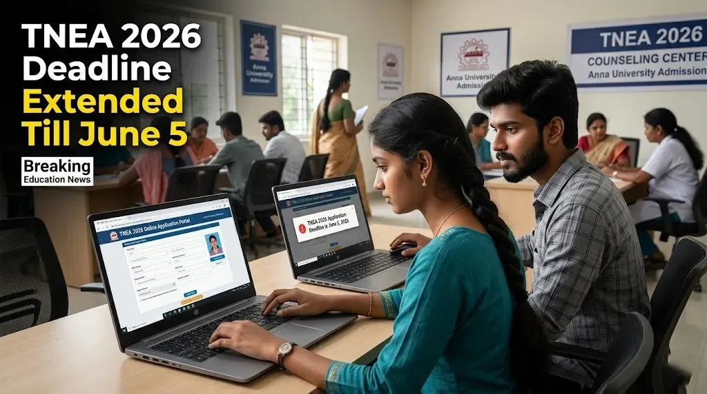 TNEA Registration 2026 Extended: DoTE extends deadline till June 5