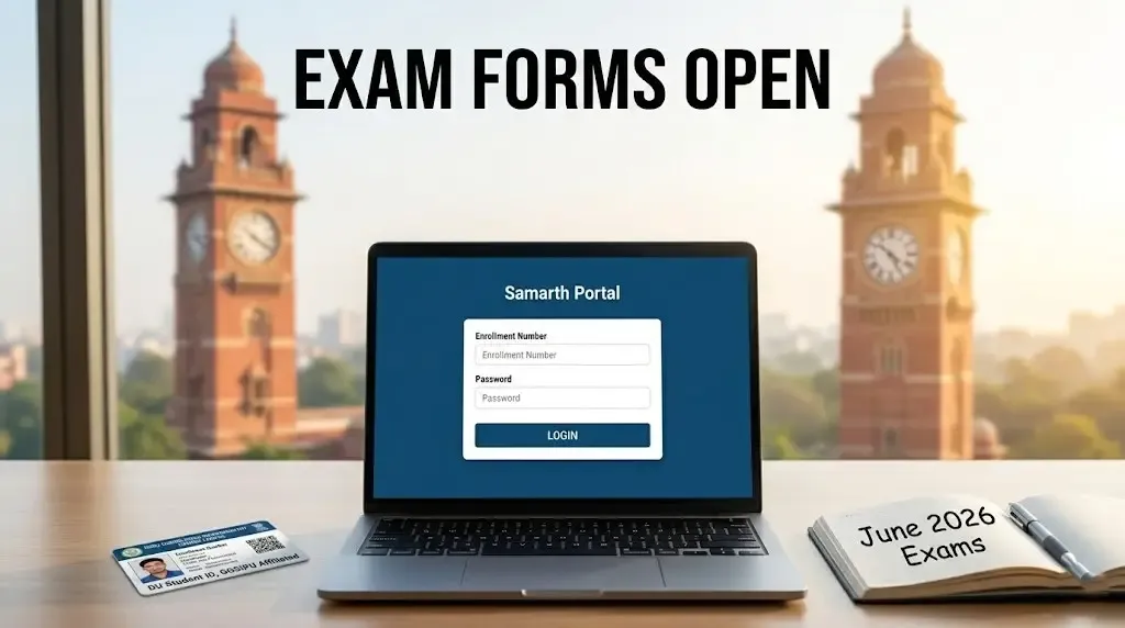 CCSU Opens Examination Form Filling for 2nd Semester Main Exam (June 2026) via Samarth Portal from April 11