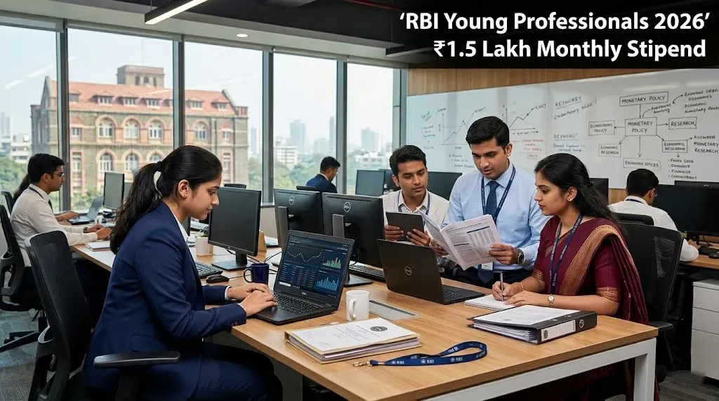 RBI Invites Applications for Young Professionals Programme; Selected Candidates to Get ₹1.5 Lakh Monthly Stipend