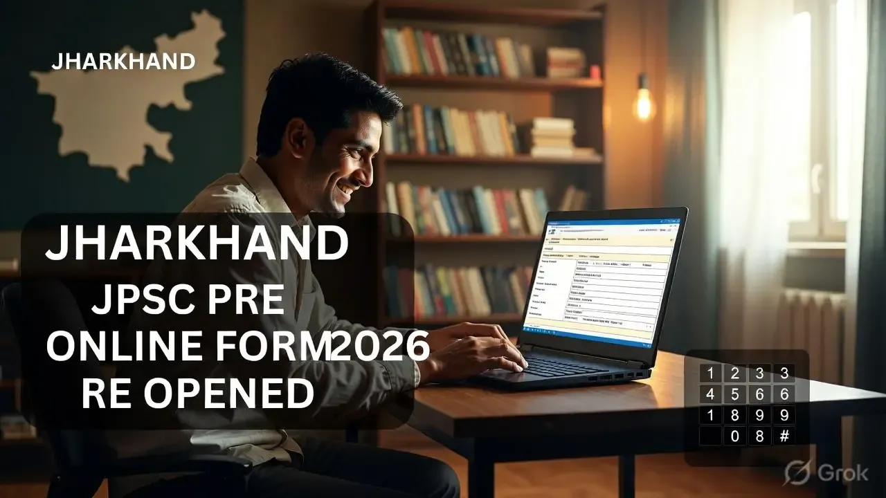 Jharkhand JPSC Prelims Online Form 2026 Reopened: Apply for Combined Civil Services Now