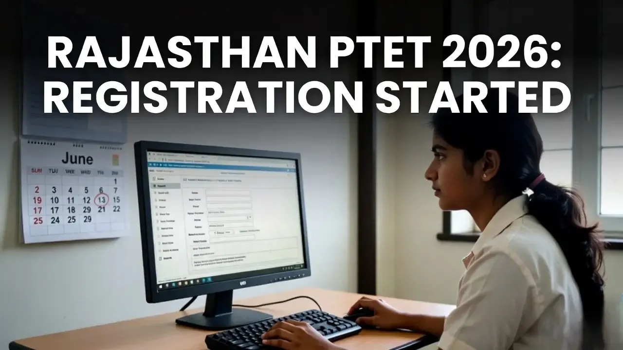 Rajasthan PTET 2026 Registration Started: Apply Now for B.Ed and Integrated Courses
