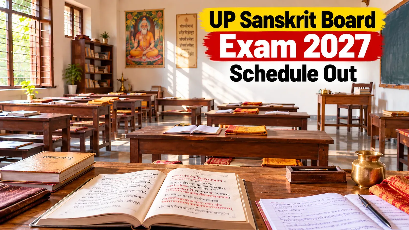 UP Sanskrit Board Announces Complete Schedule for 2027 Board Examinations  