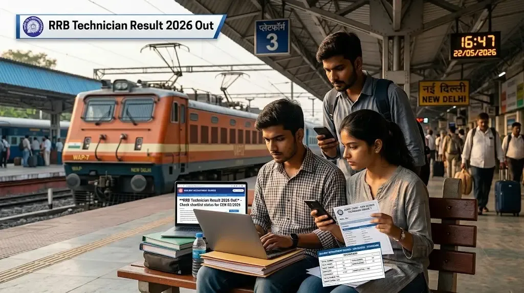 RRB Technician Grade 1 Result 2026 Declared: Download Scorecards from Regional Railway Websites