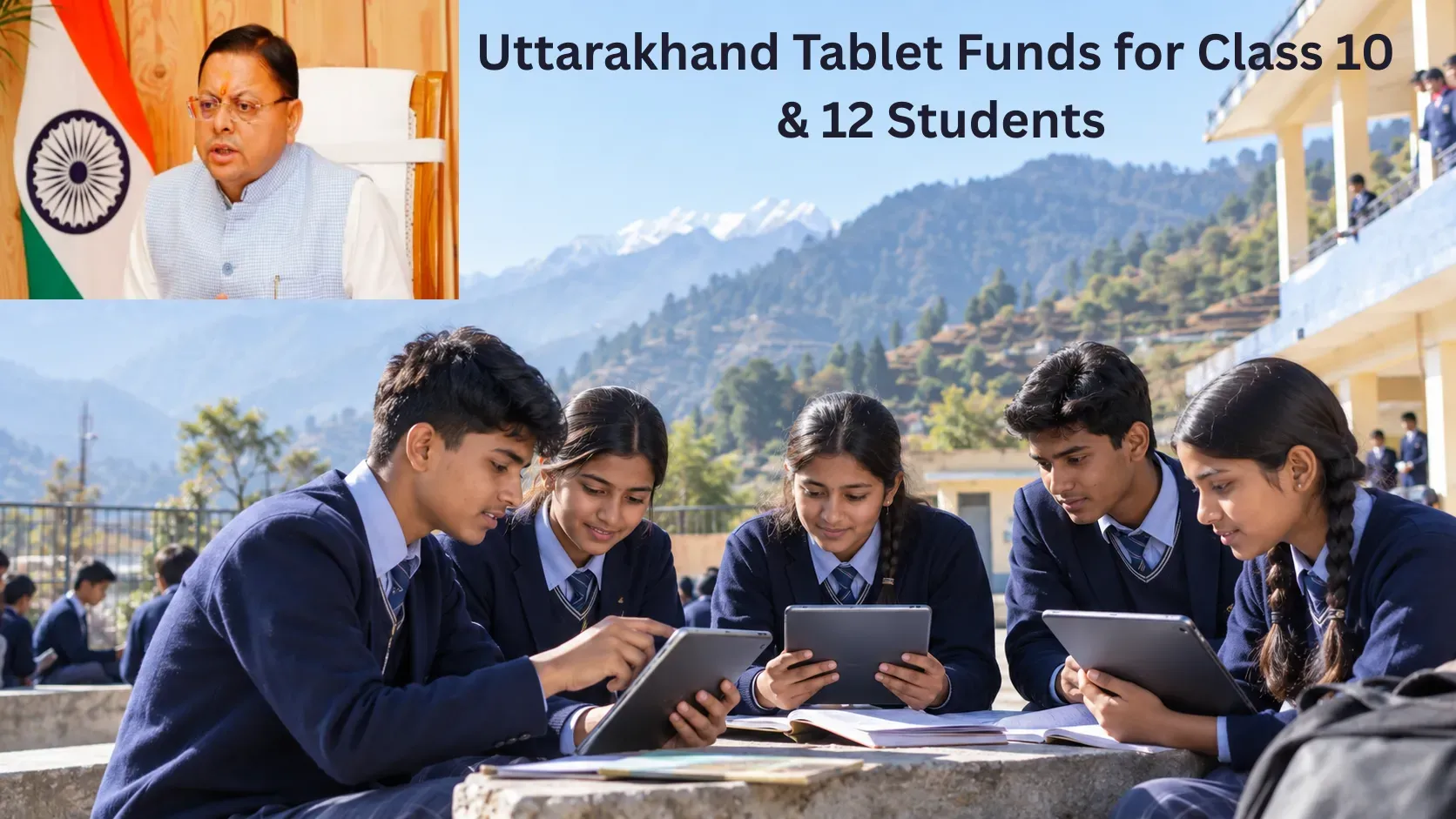 Uttarakhand Government to Support Class 10 and 12 Students with Tablet Purchase Funds