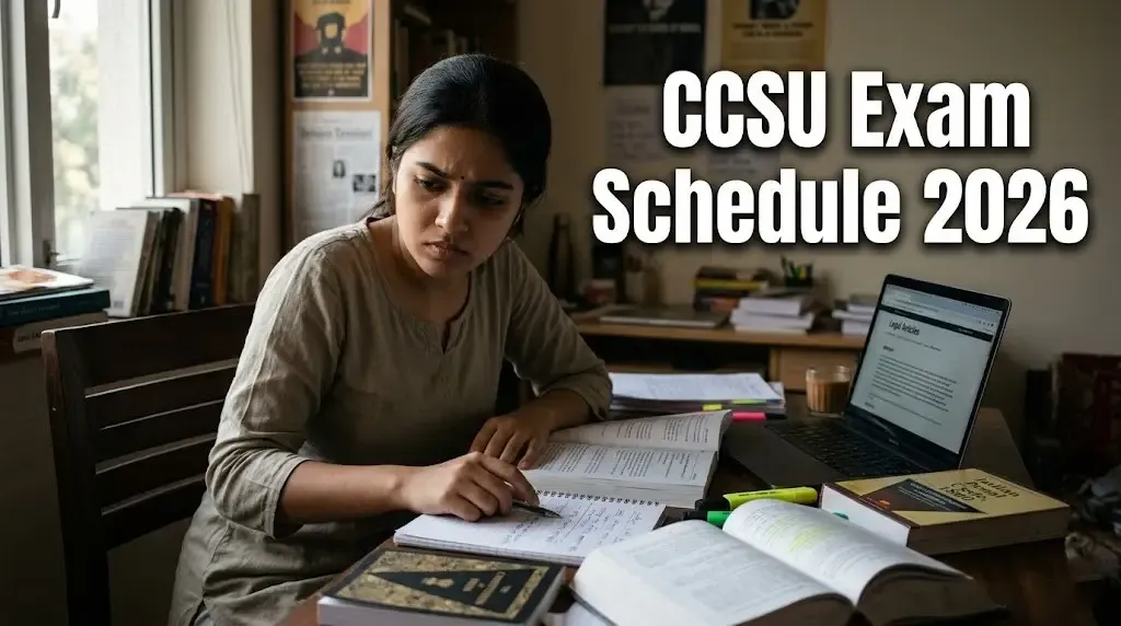 CCSU Releases Exam Schedule 2026 for LL.B (II, IV & VI Semester) and LL.M (IV Semester)