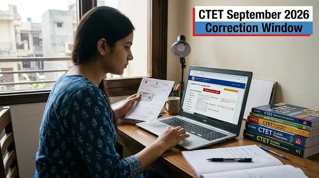 CTET September 2026: Correction window opens at ctet.nic.in