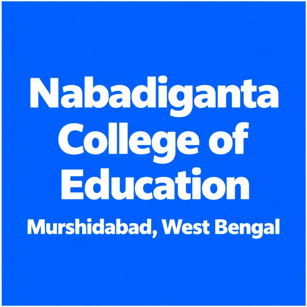 Nabadiganta College of Education logo