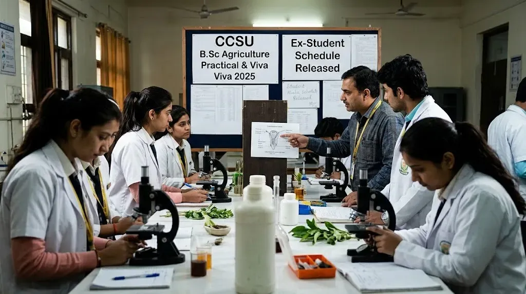 CCSU B.Sc Agriculture Practical & Viva Schedule 2025: Exam dates announced for Ex-Students