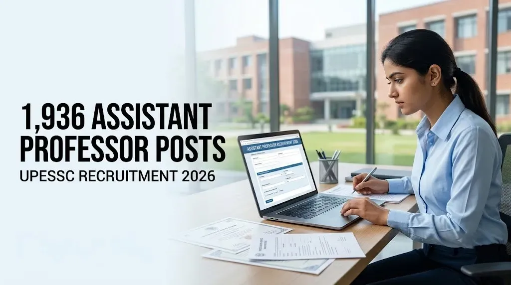 UP Assistant Professor Recruitment 2026: Apply for 1,936 Posts, Check Eligibility and Exam Date