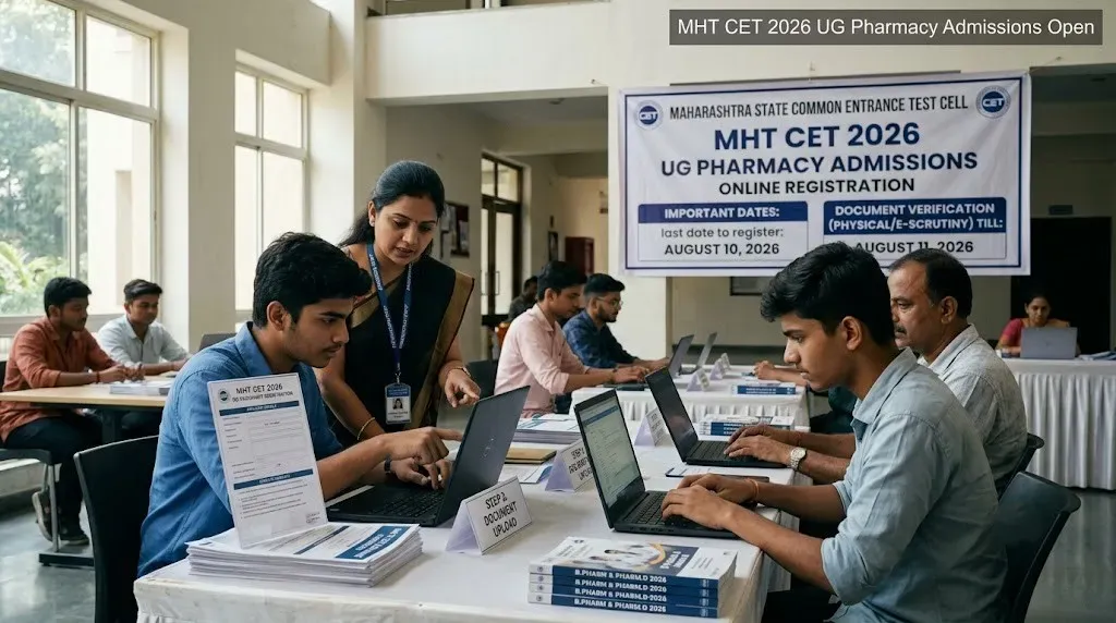 MHT CET 2026 UG Pharmacy Admissions Begin, Online Registration Opens at Official Portal