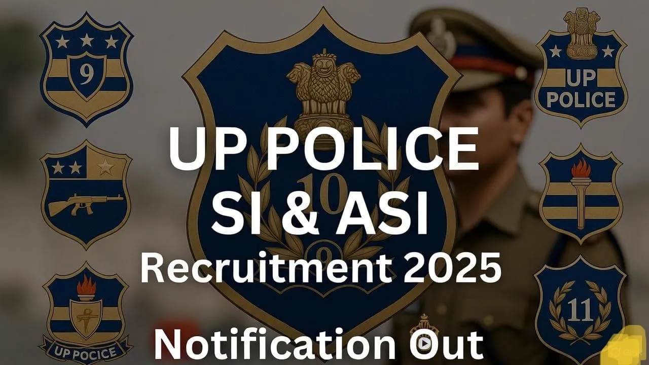 UP Police SI Confidential & ASI Recruitment 2025: 537 Posts
