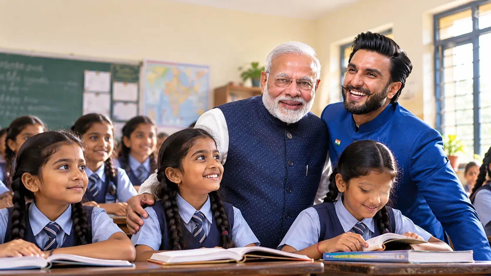 Ranveer Singh Commits to Educating 1,000 Girls Through Seva Sankalp Abhiyan