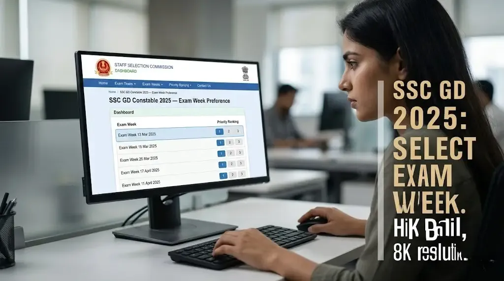 SSC GD Constable 2025 Choose Exam Week Preference: Window Active at ssc.gov.in