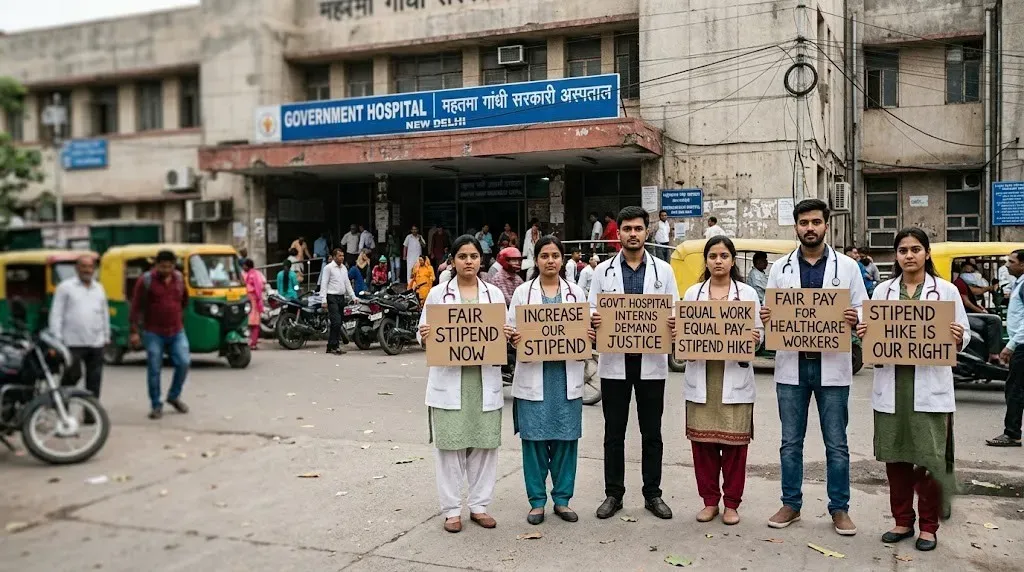 Medical interns’ protests highlight stipend gap across states: Rs 12,300 to Rs 27,000