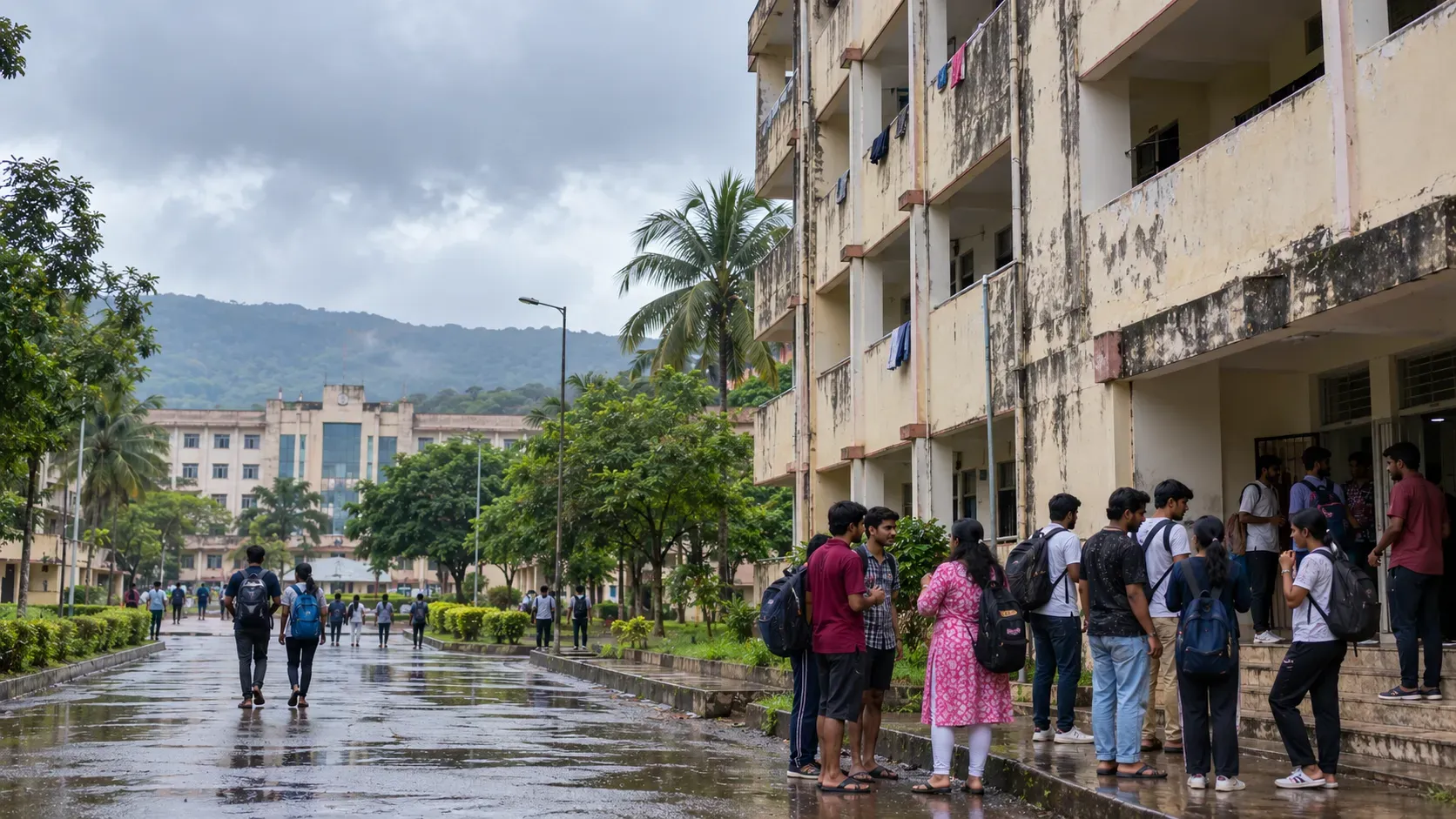 Andhra University Students Flag Hostel Leaks and Road Problems; Administration Responds with Phased Plan
