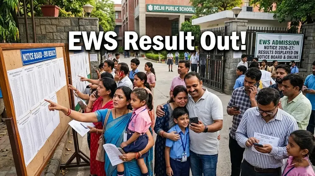 Delhi EWS Admission 2026 First Draw Result: Full Schedule for Admission, Verification and Appeals