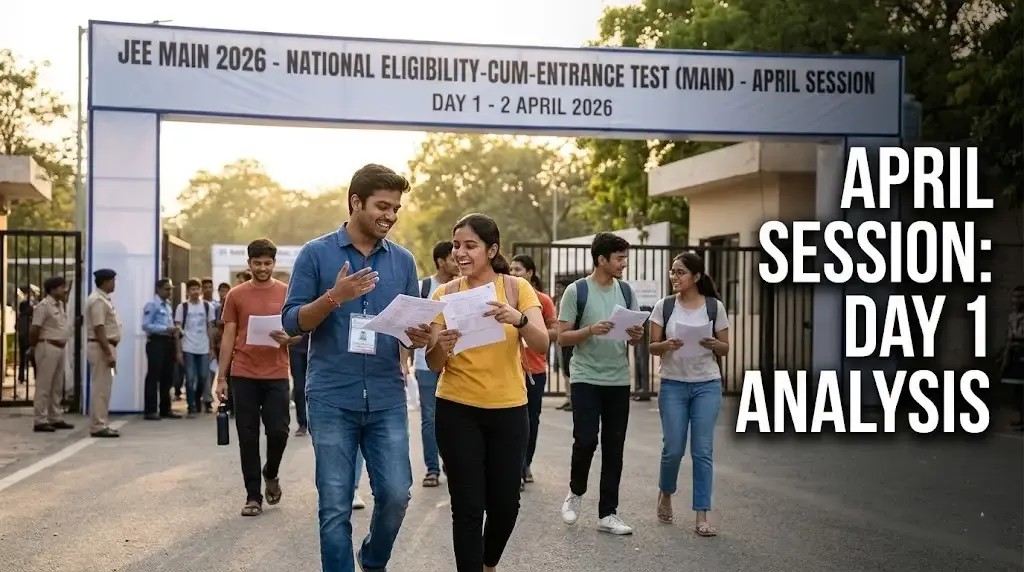 JEE Main 2026 April Session Day 1 Analysis: Paper More Student-Friendly Than January Attempt
