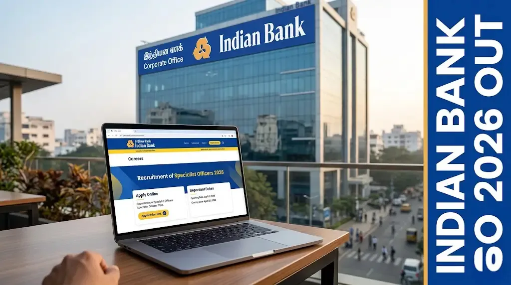 Indian Bank Specialist Officer SO Recruitment 2026: Apply Online for 350 Posts