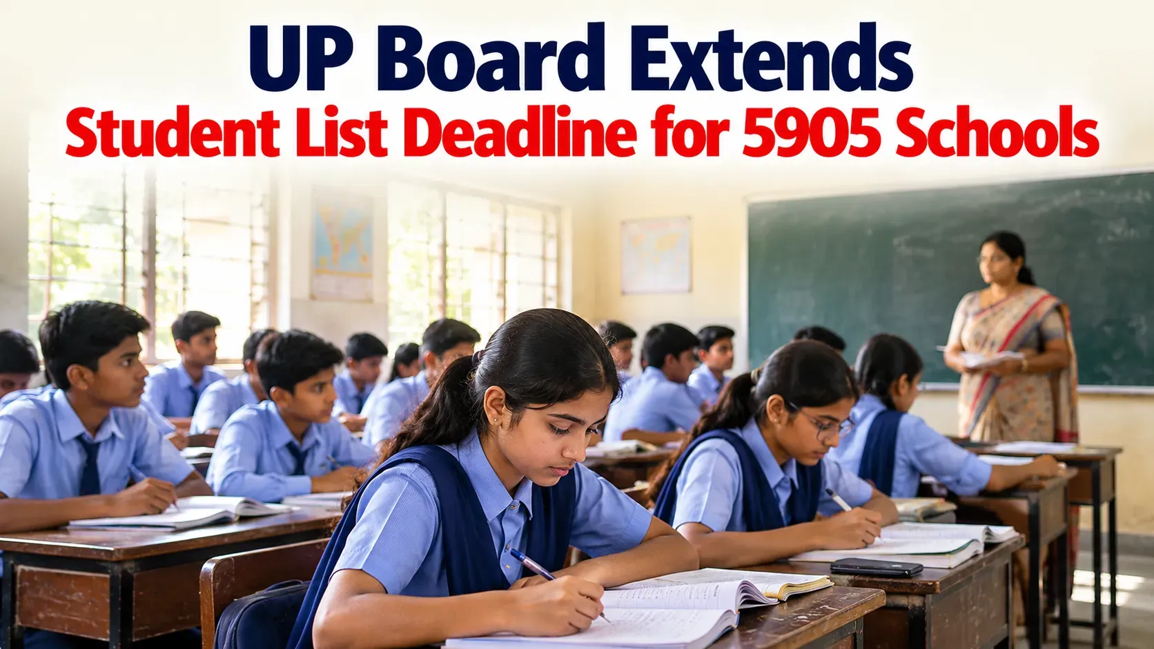  5,905 UP Board Schools Get Extra Time to Submit Student Lists for 2027 Exams