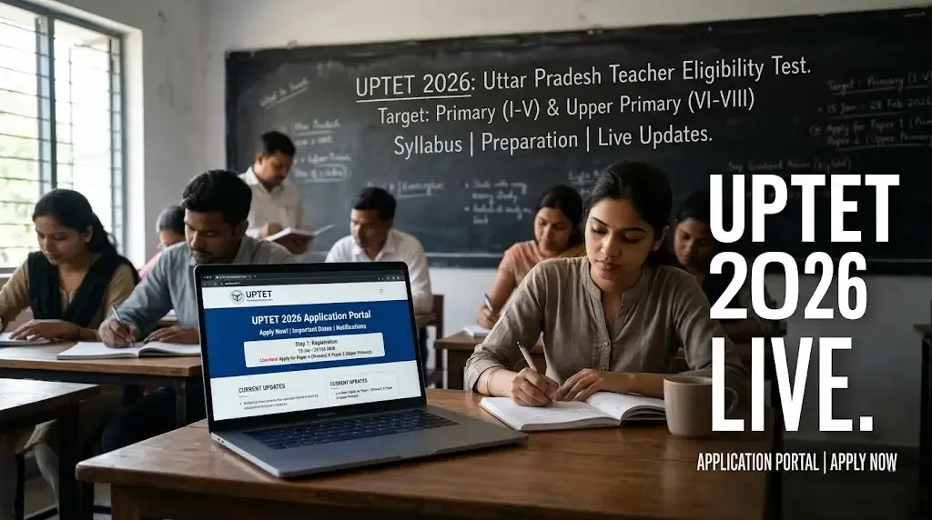 UPTET 2026 Online Form: Notification Out for Primary & Junior Level Teachers