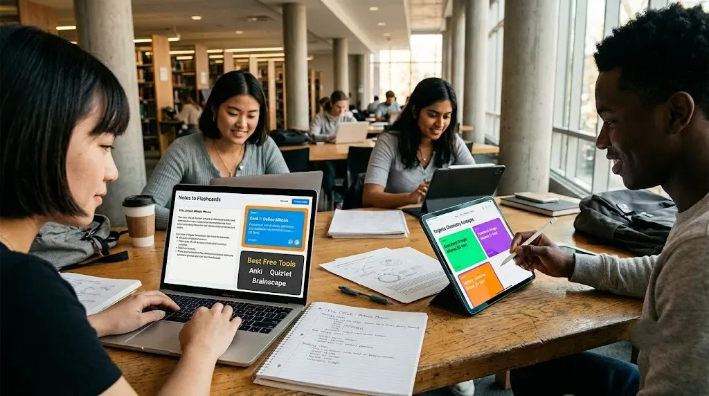 Best Free Tools for Converting Class Notes into Interactive Flashcards