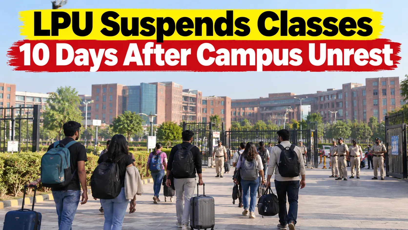 Campus Quiet After Storm: LPU Halts Classes Following Weekend Protests  