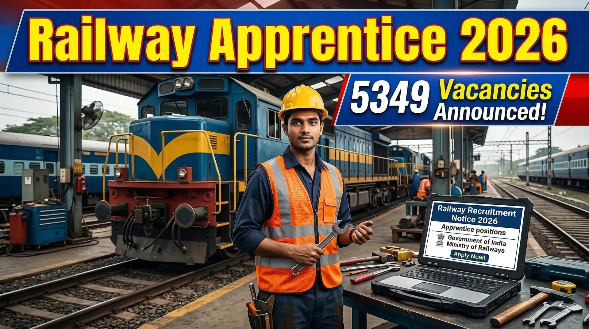 Western Railway Apprentice Recruitment 2026: 5349 Government Training Vacancies Announced