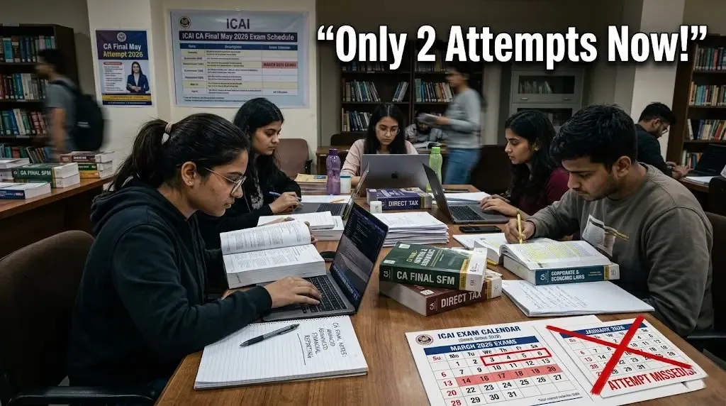 ICAI Confirms CA Final Exams Reduced to Two Attempts Annually