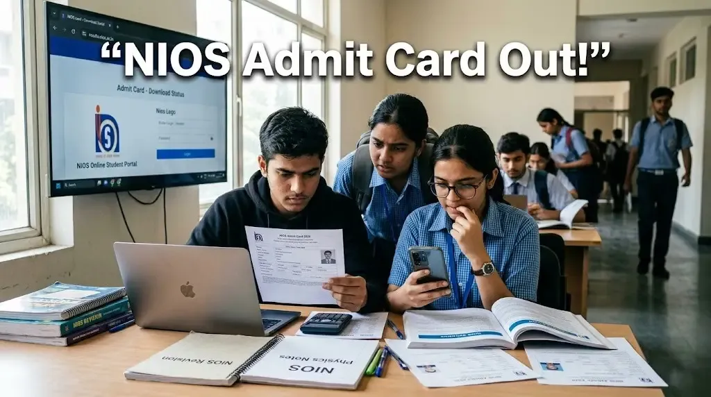 NIOS Class 10 & 12 Admit Card 2026 Released: How to Download Hall Tickets from sdmis.nios.ac.in
