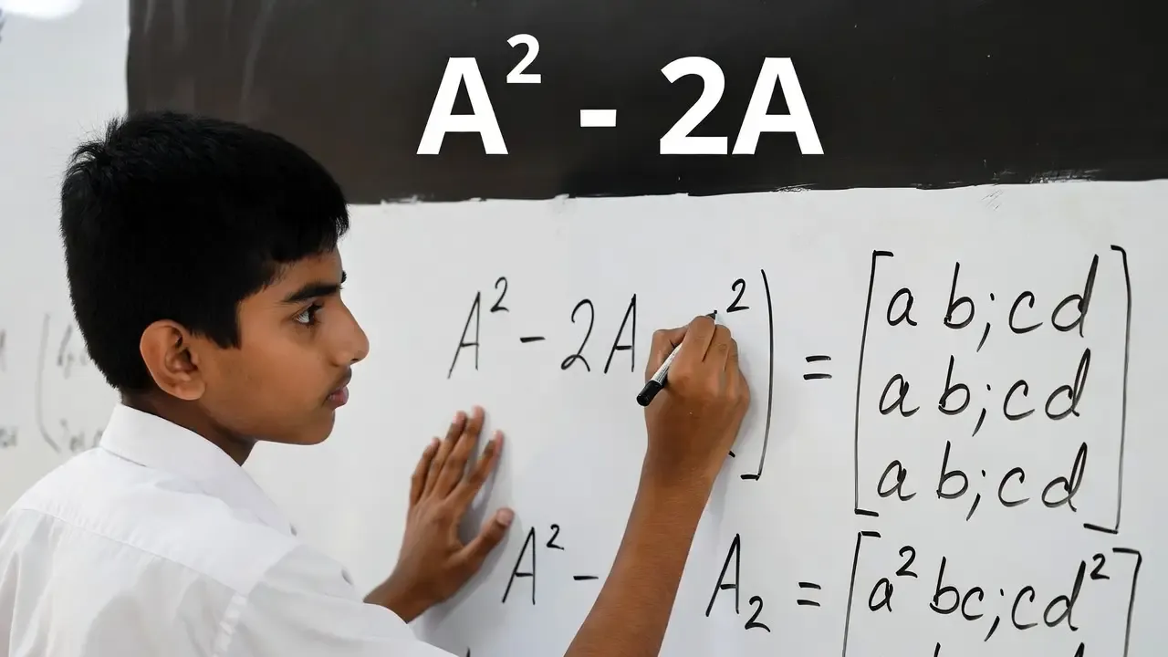 How to Find A^2 - 2A for a 2x2 Matrix: Step-by-Step Mathematical Guide