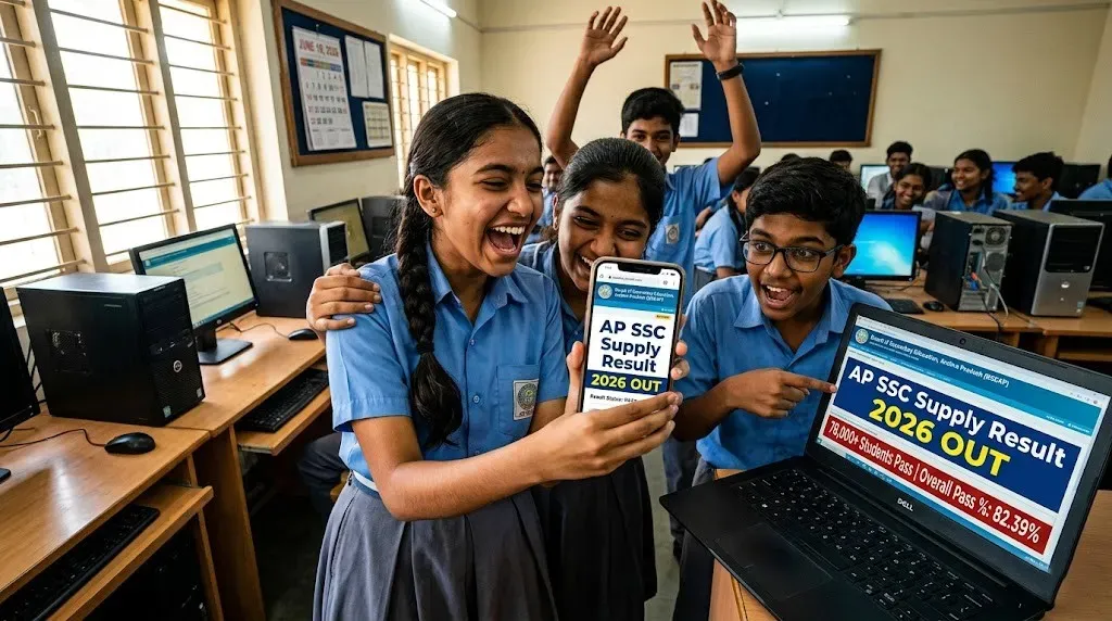 AP SSC Supplementary Results 2026 Declared; Over 78,000 Students Clear Class 10 Supply Exams