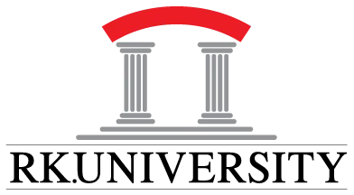 R K University logo